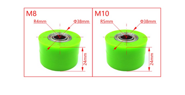 Dirt Bike M8 M10 Tensioner Chain Guide Pulley Slider Chain Roller